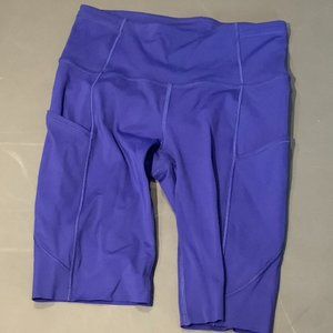 Royal Blue Lululemon bike shorts size 4